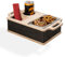 INEXTERIOR Couchi - PERSONALISIERBAR - handgefertigt in Deutschland - Snackschale, Organizer und Flaschenhalter - Couchbutler couchorganizer Sofaorganizer Geschenk (nicht personalisiert, Schwarz)