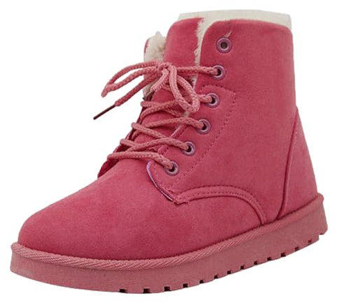 Mens Snow Boots Snow Ankle Booties Short Outdoor Boots Warm Sport Industrial Shoes Lightweight Anti-Slip Orthoboots Lace-Up Lined Fur Shoe Anti-Collision Cushion Footwear