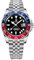 Pagani Design Men's GMT Automatic Mechanical Watch 100m/bar Waterproof Ceramic Bezel Sapphire Glass Luminous Hands Watch (Jubilee-Blue and red)