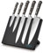 Kuppels ZORRO Magnetischer Messerblock + Messerset 5-teilig | Messerblockset | Magnet-Messerblock Schwarz | Messer-Block mit Messer Set