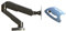 HFTEK - Monitor Halter Tischhalterung für Bildschirme von 15 bis 34 Zoll 2 bis 9 kg Monitor Arm mit VESA 75/100 HF12GL09