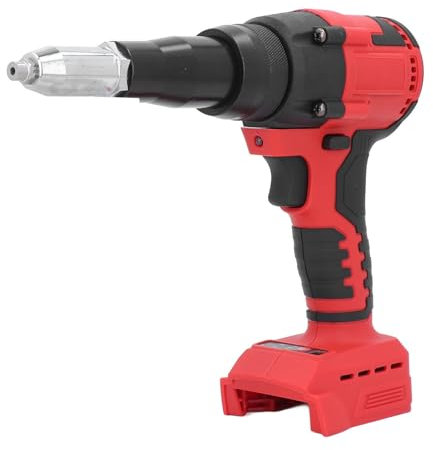 Asixxsix Pistola Remachadora sin Cable Compatible con Batería milwauke 18V (Sin Batería), Kit Remachadora Eléctrica Automática Portátil para 1/8 Pulgada a 3/16 Pulgada
