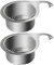 Yiokii 1 cesta de acero inoxidable para fregadero de esquina, cesta de drenaje de alimentos K3k1 para fregadero triangular