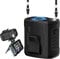 Portable Waist Fan Clip on,7000RPM USB Rechargeable Wearable Shirt Belt Fan 4 Speeds Personal Cooling with Flashlight & Phone Stand for Summer Travel Camping Hiking-Black