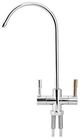 ZCCZJS Wasserhahn Doppellöcher Spülen Wasserhahn Tap -Chrom Umkehrosmose Trinkwasserfilter Küchenarmatur Wasserhahn Wasserhahn