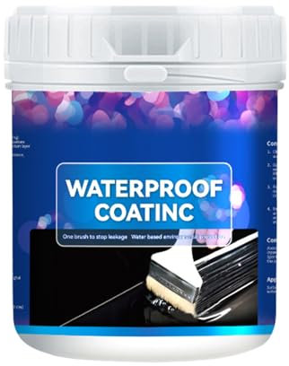 Revêtement imperméable imperméable - réparateur de fuite liquide, fissures durables | Protecteur de ciment intérieur extérieur, anti-humidité pour terrasse, sous-sol, toit