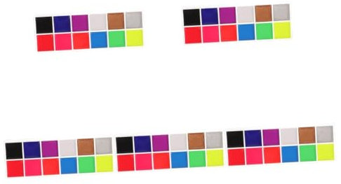 Healeved 5 Cajas Pintura Facial y Corporal de Halloween Fluo Maquillaje Neón para Cosplay y Fiestas de Limpiar para Diy