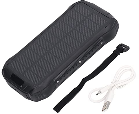 Solar Power Bank 26800mAh IP66 Portable Handheld Solar Phone Charger with Light for Camping Travel