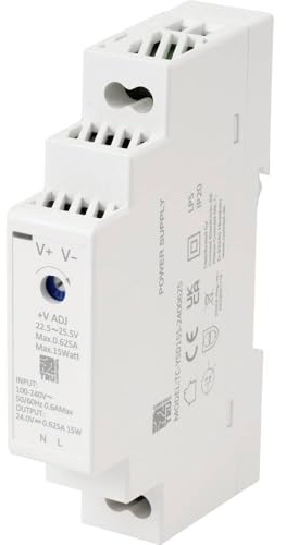 TRU COMPONENTS TC-13713364 Hutschienen-Netzteil (DIN-Rail) Verbrauch (Standby) 0.3 W 24 V/DC 0.625 A 15 W Anzahl Ausgän