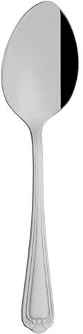 Grunwerg Jesmond Dessert Spoons, Stainless Steel, 17.5 x 4 x 1 cm (Pack of 12)