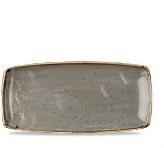 Churchill Stonecast -Oblong Plate Platte- 29,5x15cm, Farbe wählbar (Peppercorn Grey)