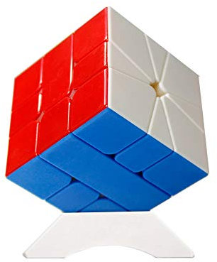 OJIN YuXin Kleine Magie SQ1 Puzzle Cube Quadrat-1 Reibungslos schnelle Twist Puzzle Denksportaufgaben Würfel mit einem Würfelstativ (Stickerless)