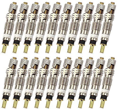 Yangfei 20pcs Valvula Presta Núcleo de Válvula de Bicicleta Núcleo Vástago, Nucleo de Valvula sin Cámara, Obus Presta Núcleos Universales de Válvula para Bicicleta