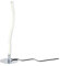 KHG | Moderne Tischlampe in Farbe Silber aus Kunststoff | Maße: 11,0cm x 35,0cm | LED-Tischleuchte mit einem zeitlosen Design | Energiesparsam | Bedingung über Kippschalter
