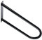 Metall-Handlauf Handlaufbügel Haltebügel Treppenbügel Haltegriff Stützgriff - für Treppen Treppenhaus Treppengeländer Eingang Pool Haus Garten (Länge - 80 cm, Schwarz)