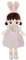 Uposao Kuschelpuppe Weiche Stoffpuppe, 45CM Mädchen Plüschpuppe Gefüllte Puppen mit Kleidung Haaren Niedliches Märchen Prinzessin Stofftier Fee Spielzeug Weihnachten Geschenk Für Baby Kinder,Lila