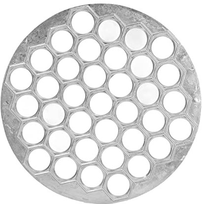 BuyWeek Ravioli Maker, 37 Loch Pelmeni Form Aluminiumlegierung Ravioli Former Knödelform Teigtaschenformer Küchenknödel Presswerkzeug