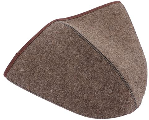 GLEAVI Saunahut Wollfilz Hut Verdickte Bademütze Bequemer Saunahut Wasseraufnahme Hut 1pc