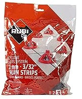 RUBI | Flat Base 2 mm Cyclone Level System for Tiles Thickness 3 to 18 mm | 100 Units | System for Facilitating Large Format Ceramic Laying | Tile Levelers