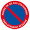 Panneau de Signalisation Alu. Panneau Interdiction. Panneau Parking, Panneau d'information Aluminium 2 mm - Diamètre 450 mm - Prière de ne pas stationner emplacement réservé -
