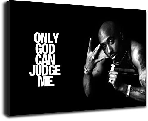 Artis Prints Leinwandbild Tupac, 90's Rap, Old School Hip-Hop, Klein bis XXL, Inneneinrichtung - Wohnzimmer - Wohnung, Dekoration