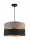 FKL DESIGN Home Deco – Pendelleuchte Esstisch – Hängeleuchten & Pendelleuchten – Deckenlampe Hängend – Lampenschirm Hängelampe- Esszimmerlampe - Wohnzimmer - Küchenlampe - (Grau-Schwarz), TAD34