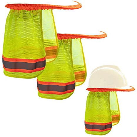 Protector Solar para Sombrero Duro - Parasol para Casco Duro,Visera Completa para Sombreros Duros,Visera Solar Casco Obra,Alta Visibilidad Y Reflectante