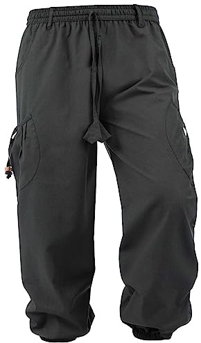 Kunst und Magie Unisex Goa Pluderhose Pumphose Freizeithose Cargohose Baumwolle