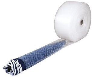 ratioform | Luftpolsterschlauchfolie | 2-lagig | Materialstärke 60 µm | LxB 50 m x 100 mm