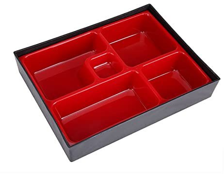 Japanese Style Bento, Compartment Sushi Bento Box Wood Frain Plastic Lunch Box Suitable for Office Picnic for Bento Box Japanese Bento Box Adult Japanese Japanese Bento Box Bento Box Plates