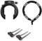 Axa Rahmenschloss Imenso X-Large Fahrradschloss Fahrrad Bike Lock (Schlüssel nicht abziehbar, Kette 130cm/5,5mm Ø ULC)