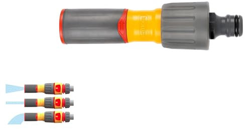 SK INFINITY | HOZELOCK Hose Nozzle -Watering Nozzle 3-in-1- Non-Slip Soft Grip Handle - 3 Adjustable Spray Patterns to Suit The Task at Hand (Pack of 1)