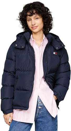 Tommy Jeans Damen Pufferjacke Alaska Wasserabweisend, Blau (Dark Night Navy), XXL