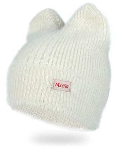 ZSYTF Modische Katzenohren-Mütze für Damen, Strickmütze, Anime-Ohr, warme Mütze, Outdoor-Skimütze, Mädchen, winddichte Kopfbedeckung, Bg, Einheitsgröße