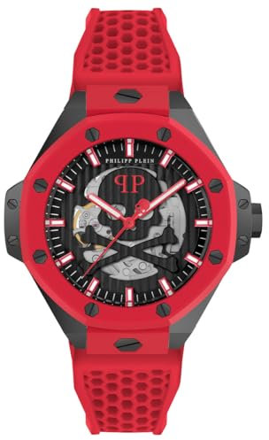 Philipp Plein Herren Uhr Automatik Plein $KELETON ROYAL PWPFA0524 Silikon