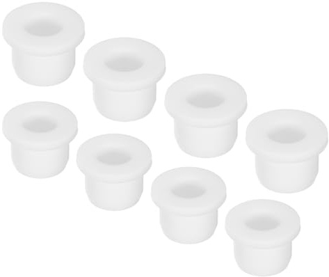 QUARKZMAN 12 Stück Kabeldurchführung Gummi AD 12mm/14mm,ID 7.5mm/9mm Durchgangstüllen, Gummitüllen Kabeltülle Dichtungsring Gummistopfen für Elektrischer Leiter Draht Kabelschutz, Weiß