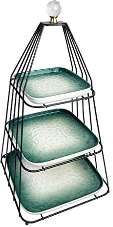 Cupola di vetro con base in legno Alzata per torta Espositore Cupola Cloche Campana di vetro trasparente Coperchio in legno Vassoio per esposizione torta per dessert Formaggio Caramelle Piante gr