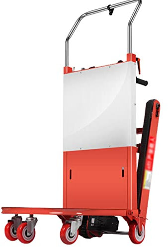 CRBUDY Elektrischer Treppensteigerwagen, robuster, zusammenklappbarer Treppensteigerwagen, Handwagen, zusammenklappbarer Treppensteiger-Möbelwagen, für den Umzug in die Lagerlogistik (24
