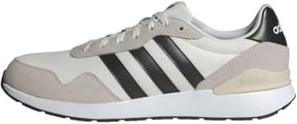 adidas Men's Run 60s 4.0 Shoes, Core White/Core Black/Off White, 12.5 UK