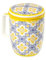 TEA SHOP - Taza de Té o Infusiones con filtro, infusor y tapa - Mug Harmony Azulejo Portugués Amarillo - Taza para Tés e Infusiones Fabricada en Porcelana