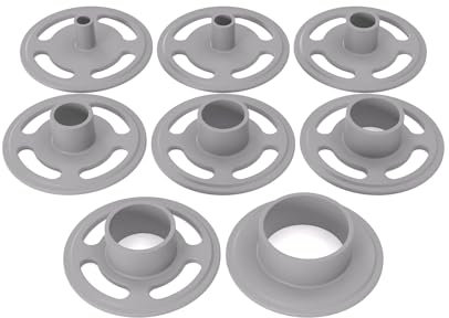 PRIWAS Kopierhülsen-Set passend für Makita RP/RT/3612/3620 | Kopierringe passend für Makita Oberfräsen (Set 2: 10/12/17/20/24/27/30/40)