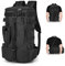 MeYuxg Angelrucksack mit Rutenhalter,Angeltasche aus Oxford-Gewebe,Wasserdichter Angelgeräte Aufbewahrungstaschen,Umhängetasche für Angelausrüstung zum Campen,Wandern und Radfahren(Schwarz)