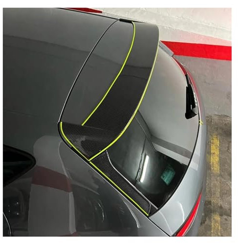 Heckspoiler Lippe Für Seat Für Leon MK3 5F FR Style Fließheck 5 Türen 2012 2013 2014 2015 2016 2017 2018 2019 2020 ABS Heckspoilerlippe Kofferraumflügel Auto Kofferraum Spoiler(Carbon Fiber Look)