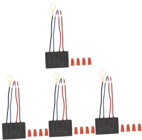 Angoily 4pcs Touch Sensor Lamp Switch Led Light Switch Inline for Table Lamp Replacement Control