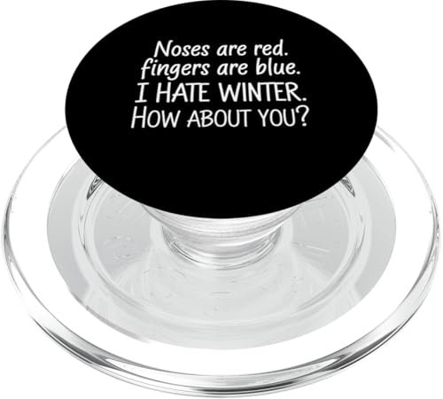 Winterhater lustiges Geschenk für kaltes Wetter Schnee Schlitten PopSockets PopGrip für MagSafe