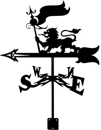 Wetterfahne mit spielender Katze und Schmetterling, Silhouette, Edelstahl, Jäger und Hund, Wetterfahne, Windrichtungsanzeiger, Wetterhahn, Messwerkzeuge für die Außenhalterung, Dekoration, Handwerk