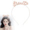 Bride Haarreif Hochzeit,Jga Accessoires Frauen Kopfschmuck,Jungesellinenabschied Braut Haar Haarschmuck,Junggesellenabschied Party Haare Haarband Ornament für Bride To Be Haarreifen Accessories(Gold)
