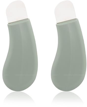 2Pcs Silicone Nose Blackhead Remover Scraper, Portable Blackhead Remover Tool, Black Head Spatula Skincare Skin Scrubber Face Deep Cleaning Accessories Pore Extractor for Women Men