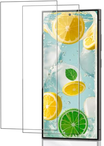 ICESPRING für Panzerglas für Samsung Galaxy S24 Ultra Schutzfolie, 2 Stück Fingerabdruck-ID Panzerfolie für Samsung S24 Ultra Folie, 9H Härte Schutzglas für Galaxy S24 Ultra Panzer Schutz Glas