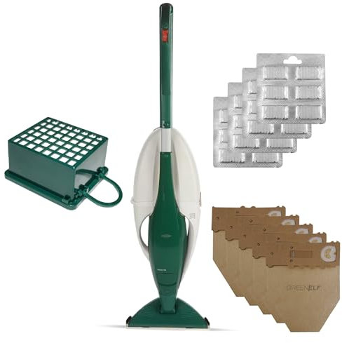 Scopa Elettrica Folletto VK 130 – Aspirapolvere Folletto Rigenerato con 5 Anni di Forniture Incluse e Pronto all’Uso | Potente Modello Ricondizionato, Testato e Garantito 24 Mesi
